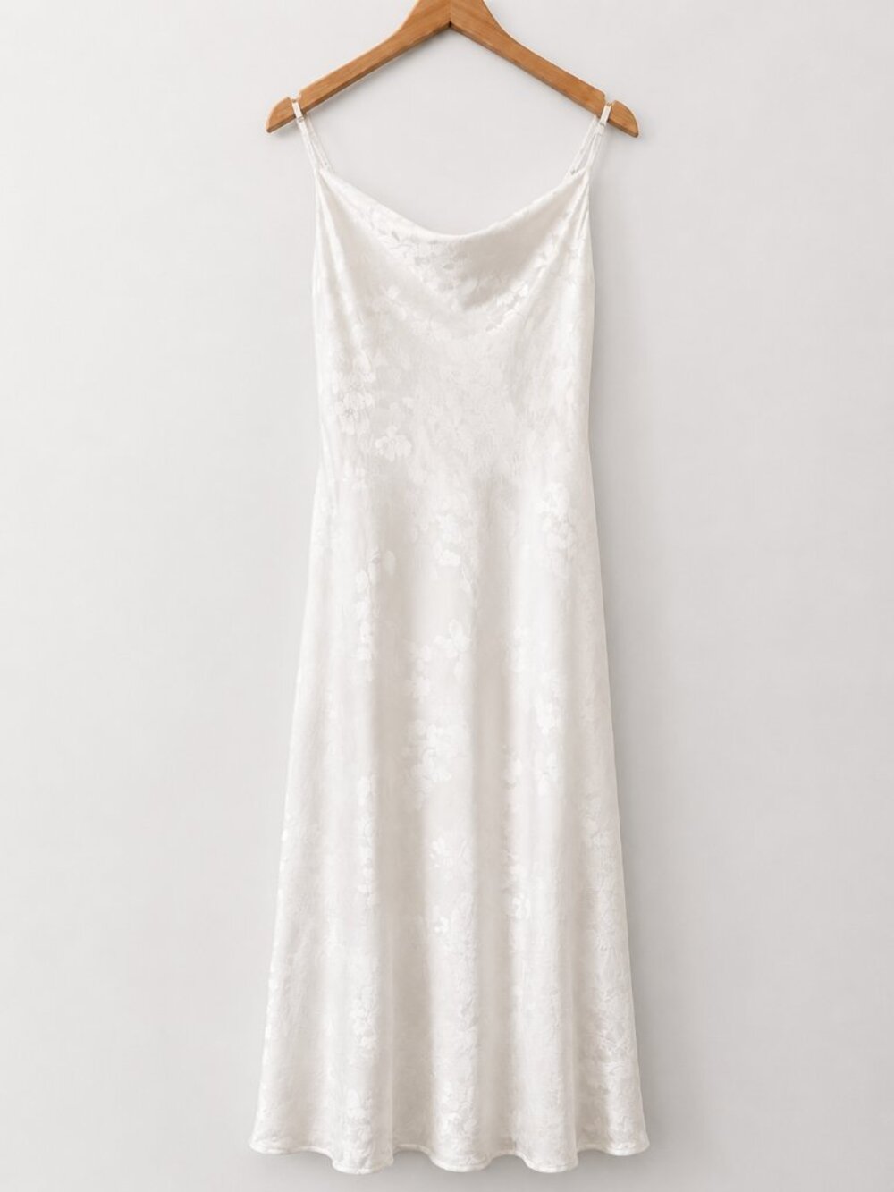 NWT Altar'd State Olandria Satin Midi Dress Gardenia Ivory S